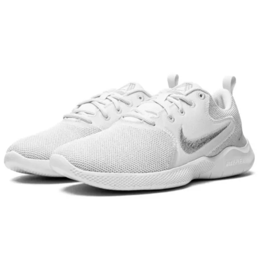 Nike Women's WMNS Flex Experience RN 10 Running Shoe, White MTLC Silver Platinum